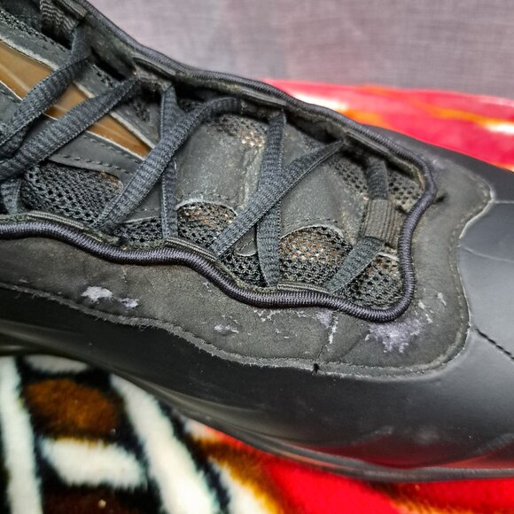 Size 12 Men Nike Total Air Foamposite Max 2011 Black Anthracite 472498-010 FLAW - Picture 11 of 16